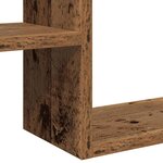vidaXL Étagères cube murales 2 Pièces vieux bois 50x15x50 cm