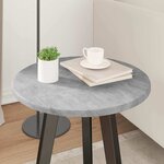 vidaXL Plateau de table Gris béton 40 x 40 x 1 5 cm Bois d'ingénierie