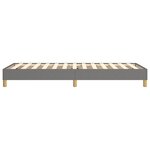 vidaXL Cadre de lit sans matelas gris foncé 80x200 cm tissu