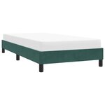 vidaXL Cadre de lit sans matelas vert foncé 90x220 cm velours