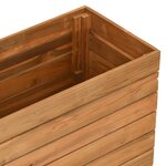 vidaXL Lit surélevé 100x40x72 cm bois de teck recyclé et acier