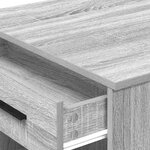 vidaXL Bureau avec tiroir et étagère sonoma gris bois d'ingénierie