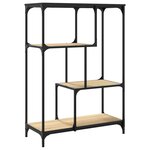 vidaXL Bibliothèque chêne sonoma 81x36x115 cm bois ingénierie et acier