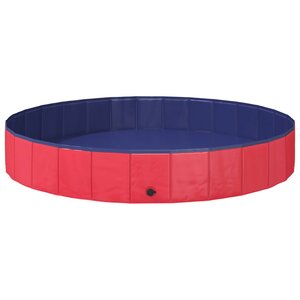 vidaXL Piscine pour enfants Rouge Ø200 x 30 cm