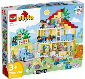 LEGO DUPLO - Maison Familiale 3-en-1 - 10994 : Un Univers de Jeu Créatif pour les Tout-Petits