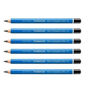 Crayon graphite Mars Lumograph jumbo mine 5 3 mm 8B x 6 STAEDTLER