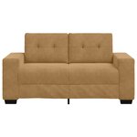 Canapé Loveseat vidaXL Marron 120 cm Velours
