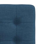 vidaXL Chaises à manger lot de 4 bleu tissu