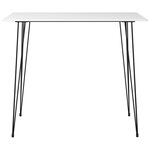 vidaXL Table de bar Blanc 120x60x105 cm