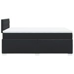 vidaXL Sommier à lattes de lit avec matelas noir 120x190 cm similicuir