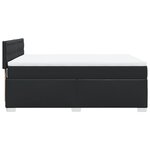 vidaXL Sommier à lattes de lit avec matelas Noir 160x200 cm