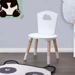 H&s collection chaise pour enfants 32x32x50 cm blanc