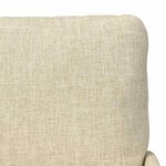 vidaXL Canapés avec coussin 55cm Crème Contreplaqué