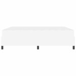 vidaXL Cadre de lit avec matelas Blanc 180 x 200 cm Faux cuir