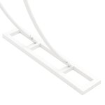vidaXL Arche de mariage Blanc 223 x 45 x 201 cm Acier