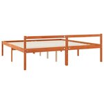 vidaXL Cadre de lit Cire marron 180 x 200 cm Bois de pin massif
