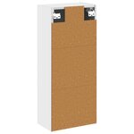 vidaXL Meuble de lavabo mural Blanc 35 x 20 x 81 cm Bois d'ingénierie