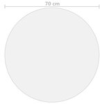vidaXL Protecteur de table transparent Ø 70 cm 1 6 mm PVC