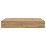 Cadre de lit de rangement vidaXL Chêne Artisan 160x200 cm