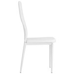 vidaXL Chaises à manger lot de 6 blanc similicuir