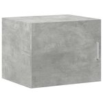 vidaXL Armoire de rangement mince gris béton 50x42 5x225 cm