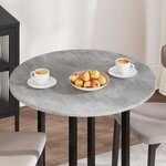 vidaXL Plateau de table Gris béton 80 x 80 x 1.5 cm Bois d'ingénierie
