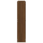 vidaXL Armoire à chaussures Chêne marron 59x17x81 cm Bois d'ingénierie