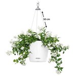 LECHUZA Jardinière suspendue NIDO Cottage 28 ALL-IN-ONE Blanc