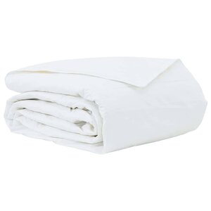 vidaXL Duvet d'été simple Blanc 240 x 260 cm Plume