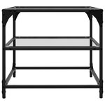 vidaXL Tables basses avec dessus en verre transparent 2 Pièces acier