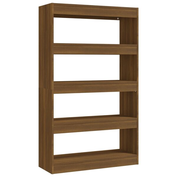 vidaXL Bibliothèque/Séparateur de pièce Chêne marron Bois d'ingénierie
