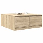 vidaXL Table basse avec tiroirs chêne sonoma 100x100x40 cm