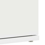 vidaXL Cabinet à chaussures Blanc 80 x 39 x 180 cm Bois d'ingénierie