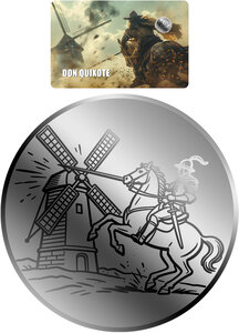Monnaie DON QUIXOTE 1/500 Oz Palladium 25$ Liberia 2026 (PRÉCOMMANDE)