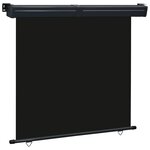 vidaXL Auvent latéral de balcon 165x250 cm noir