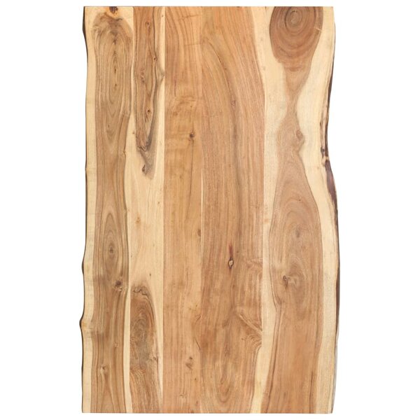 vidaXL Dessus de table Bois d'acacia massif 100x(50-60)x3 8 cm