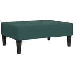 vidaXL Ensemble de canapés 2 Pièces vert foncé velours