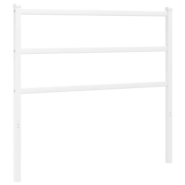 vidaXL Tête de lit de remplacement métal blanc 100 cm