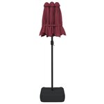 vidaXL Parasol à double tête rouge bordeaux 316x240 cm