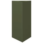 vidaXL Jardinières 2 Pièces vert olive triangulaire 40x34 5x70 cm acier