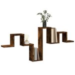 vidaXL Étagère murale chêne fumé 104 5x10x43 cm bois d'ingénierie