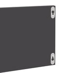 vidaXL Étagères murales 4 Pièces gris brillant bois d'ingénierie