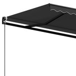 vidaXL Auvent manuel rétractable 600x350 cm Anthracite