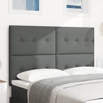 Headboard LED vidaXL Gris Foncé 80 cm Tissu