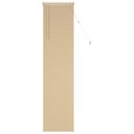 vidaXL Store Vénitien Réglable Marron clair avec motif 213 x 60 cm PVC