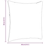 vidaXL Coussins de canapé 2 Pièces Noir 80 x 80 cm