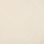 vidaXL Couverture lestée Crème clair 155x220 cm 11 kg Tissu