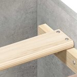 vidaXL Cadre de lit sans matelas gris béton 90x190 cm