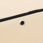 vidaXL Armoire à chaussures Crème 60x28x90 cm Tissu