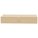 vidaXL Boîte de rangement 6 Pièces Crème 90 x 48 x 15 cm Tissu intissé